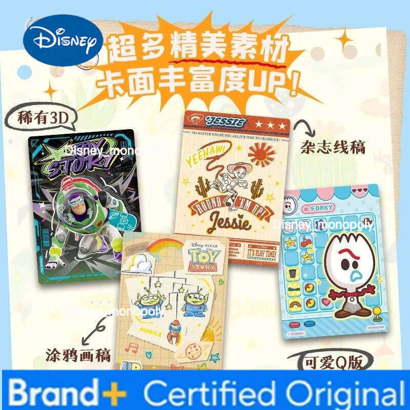 Disney Card Fun Official Toy Story Trading Cards Collection - Deluxe Color Motion Series Complete Box with Rare Cards, Collectors Gift H260129