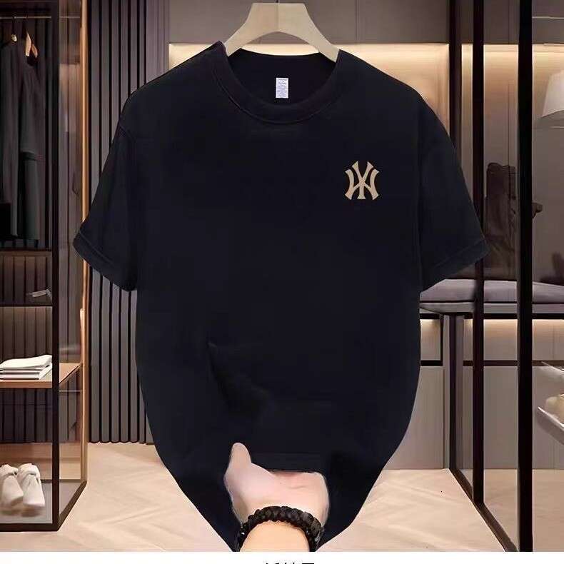 Chinese Style Trend Brand Summer Short Sleeve Men Printed Crew Neck Tee Youth Loose Base Shirt T-Shirt Luanyun