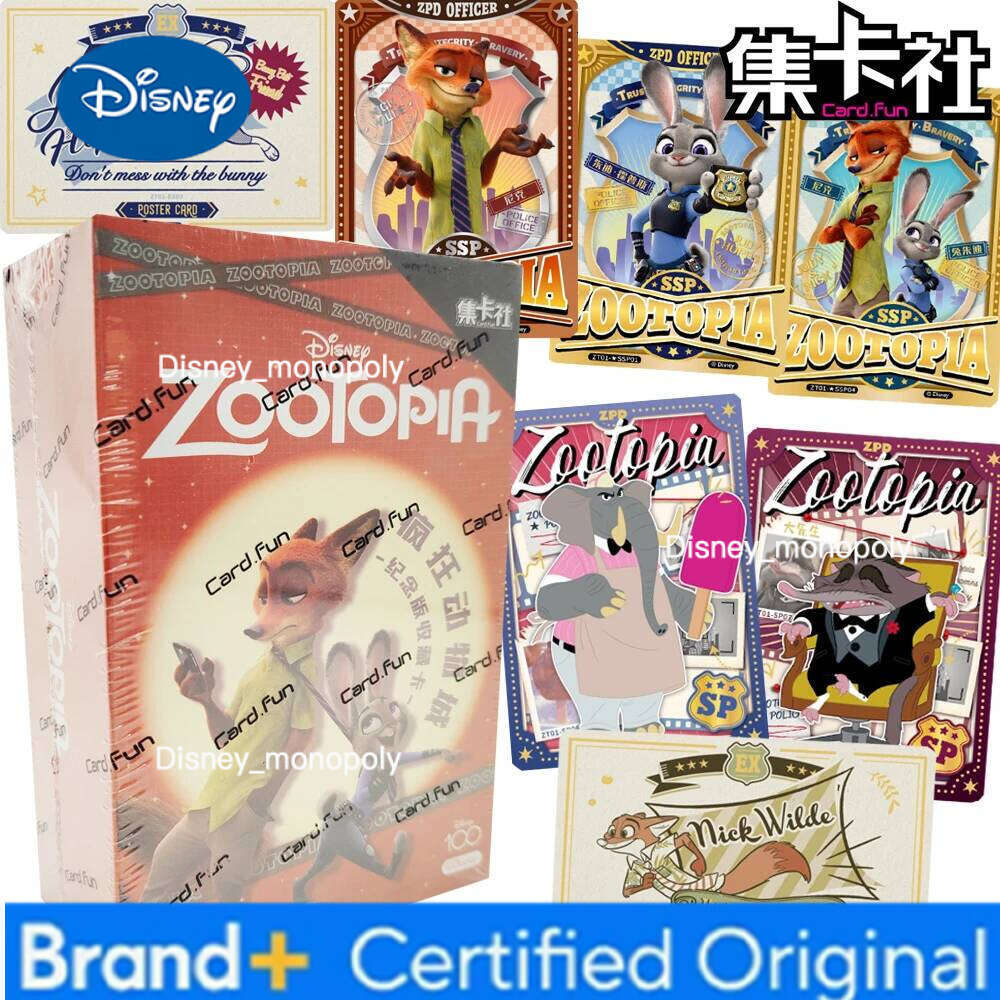 Disney Card.fun Original Zootopia Collection for Kids Classic IP Highly Popular Characters Precious Commemorative Cards Toy Gift H260129 H260129