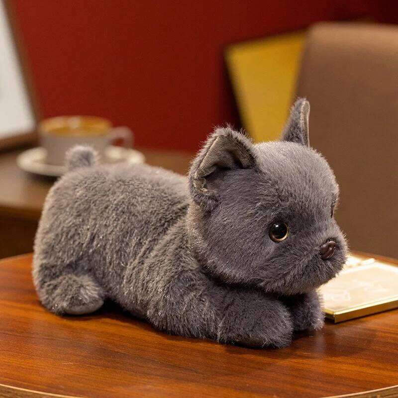 Simulated lying position, pit bull, plush toy cute pet puppy doll, children's companion doll gift Y260128