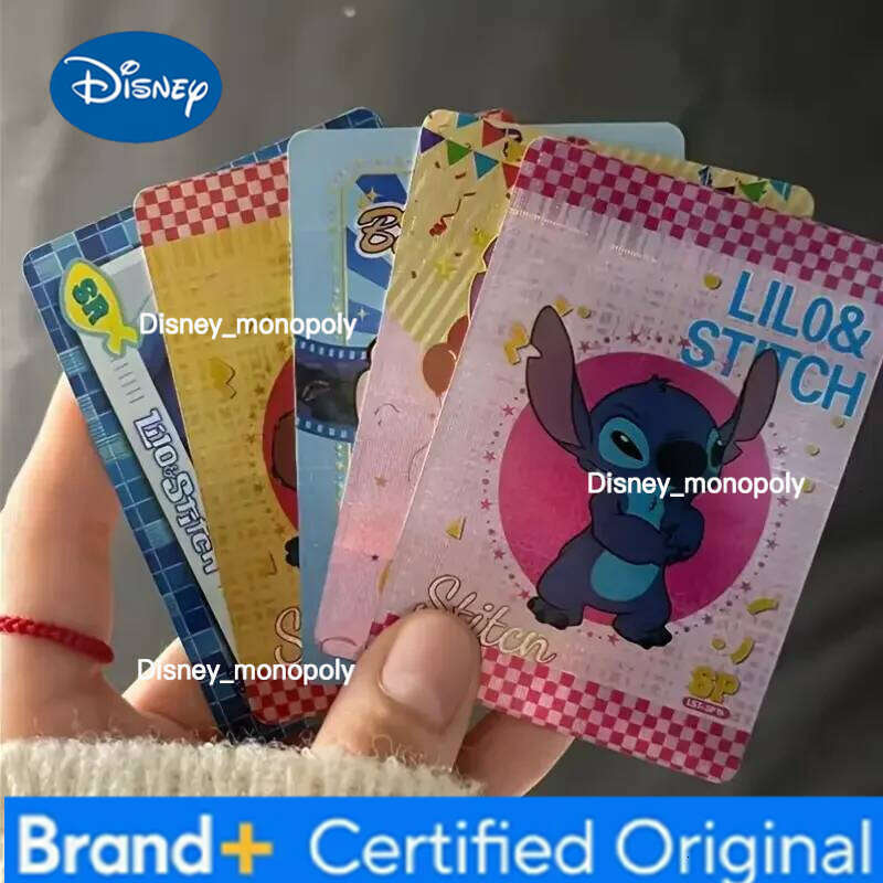 Disney 5 packs of Stitch - character collectible rare cards| colorful card collection| colorful, shiny, cute cards H260129
