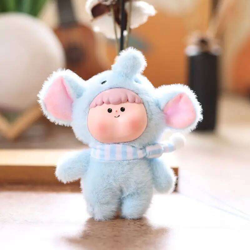 14cm Vinyl Face Plush Colorful Animal Dolls Unicorn Fox Elephant Popular Kids Cute Birthday Gifts Christmas Party Toys Y260128