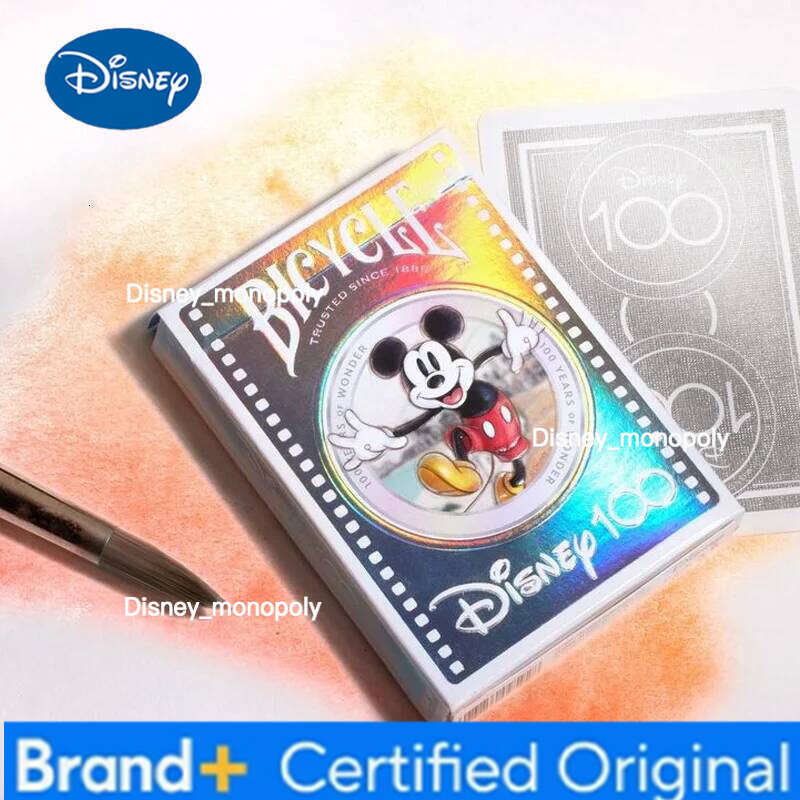 Disney New cartoon cute Mickey Mouse laser playing creative personality family party entertainment toys flower cut cards H260129