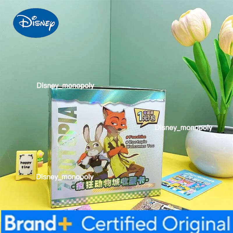 Disney Zootopia Collection Booster Box Classic Animated Character Rare Game Trading Cards Kids Hobbies Gifts Toys H260129