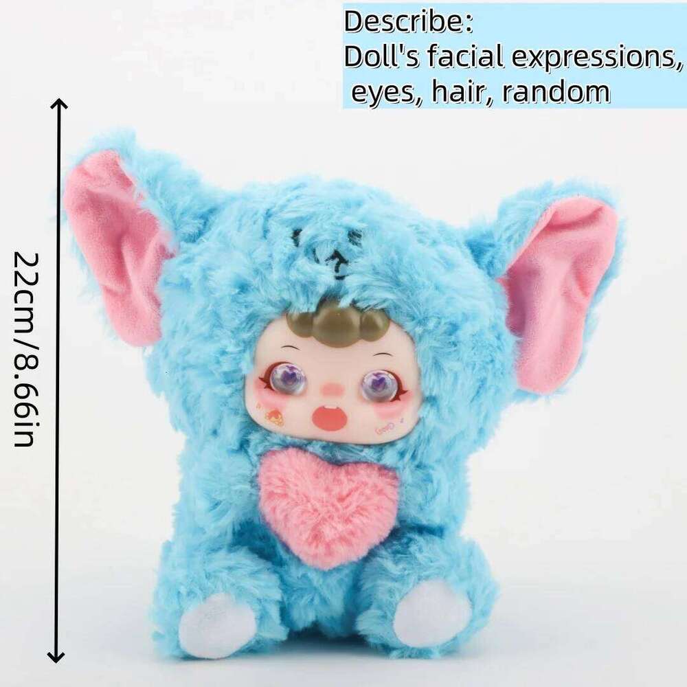 22cm Cute Toy Holding Vinyl Plush Elephant with Huggable Heart Soft Graduation Gift Kids Animal Lovers Y260128