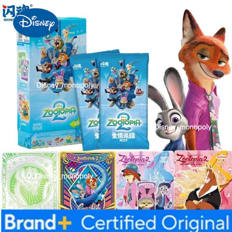 Disney ShiningSoul Authentic New Zootopia 2 Series The Division Lite Collector's Card Anime Movie Merchandise Holiday Gift H260129