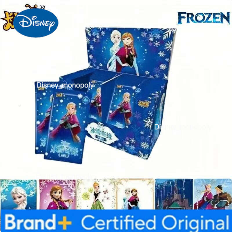 Disney KAYOU Genuine Frozen Collection Movie Anime Peripherals SSR Elsa Olaf Anna Flash Cards Girls Toys Gift Original Box H260129
