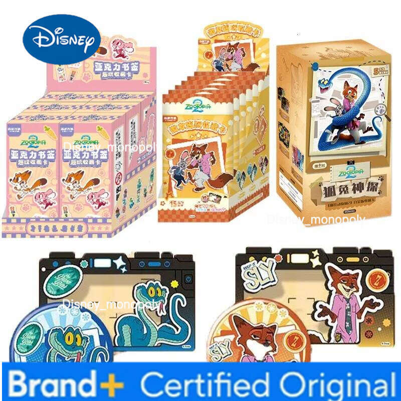 Disney Card.fun Zootopia 2 Commemorative Collectible Nick Wilde & Judy Hopps Movie Series Anime Peripheral Trading Cards Gift Toy H260129