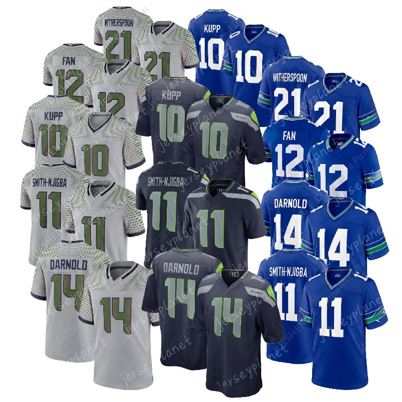 Football Jersey Cooper Kupp Darnold Smith-Njigba Walker III Love Rivalries stitched Letter Number Polyester shxinet style popular new 77