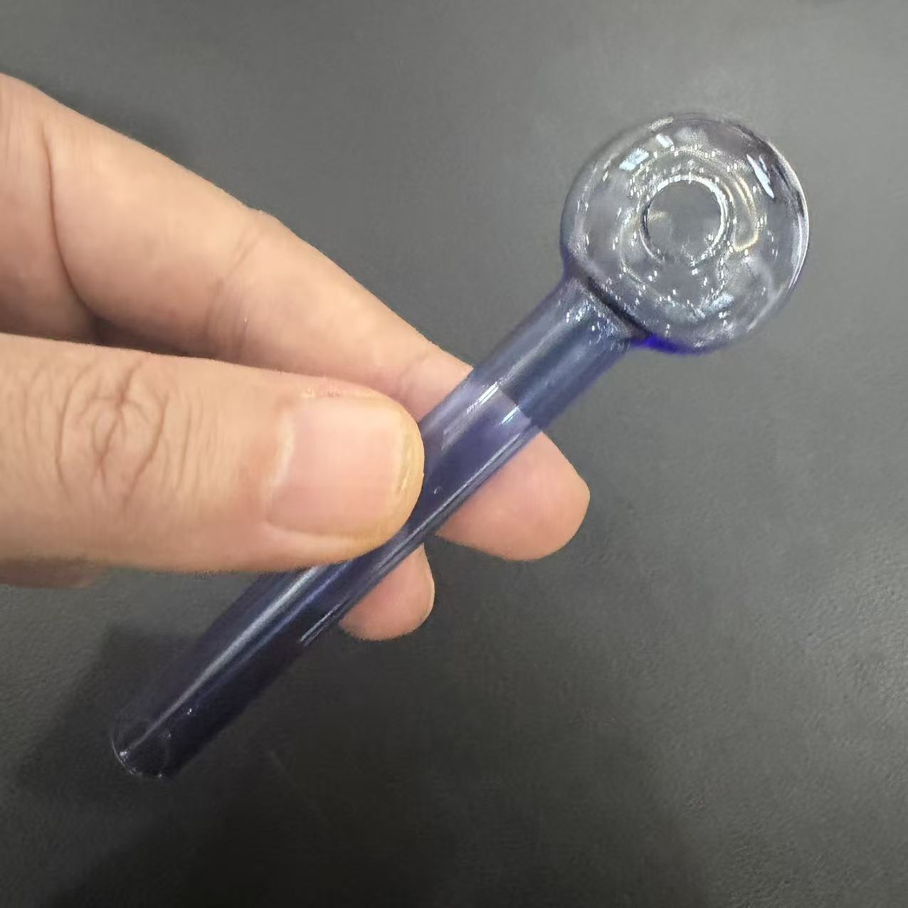 STOCK IN USA,9pcs Colorful Glass Oil Burner Pipe Spoon Hand Pipes For Smoking Accessories Tobacco Tool Smoke Straight Tube Pipe 4inch , 3-7 Days Deliv