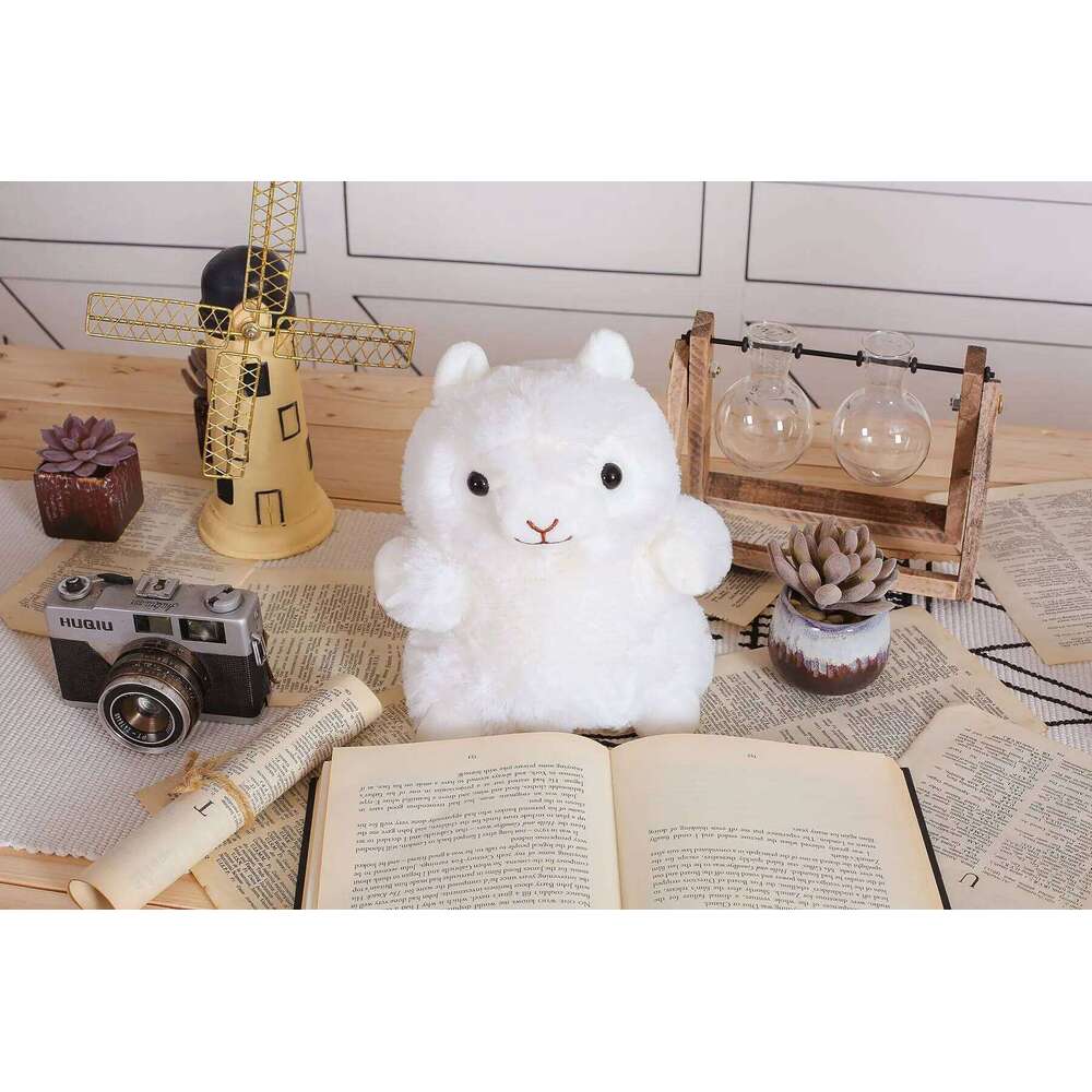 1pcs20cm rainbow alpaca hand doll plush toy, cute ornaments, creative Y260128