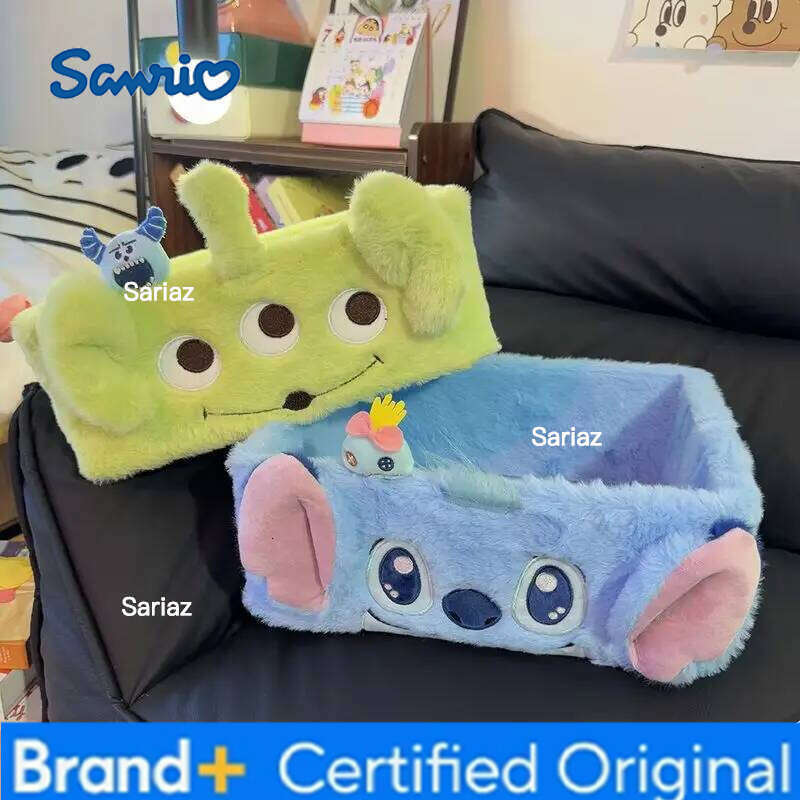 Sanrio Disney Anime Baskets Case Lilo&Stitch Alien Desktop Container Student Girl Storage Box Home Decor H260129