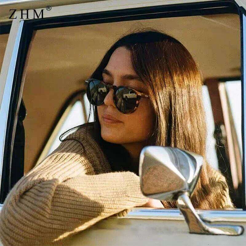New Retro Polarized Sunglasses Men Women Fashion Small Round Sun Glasses For Male Female Literary Vintage Shades Driving Eyewear H260129