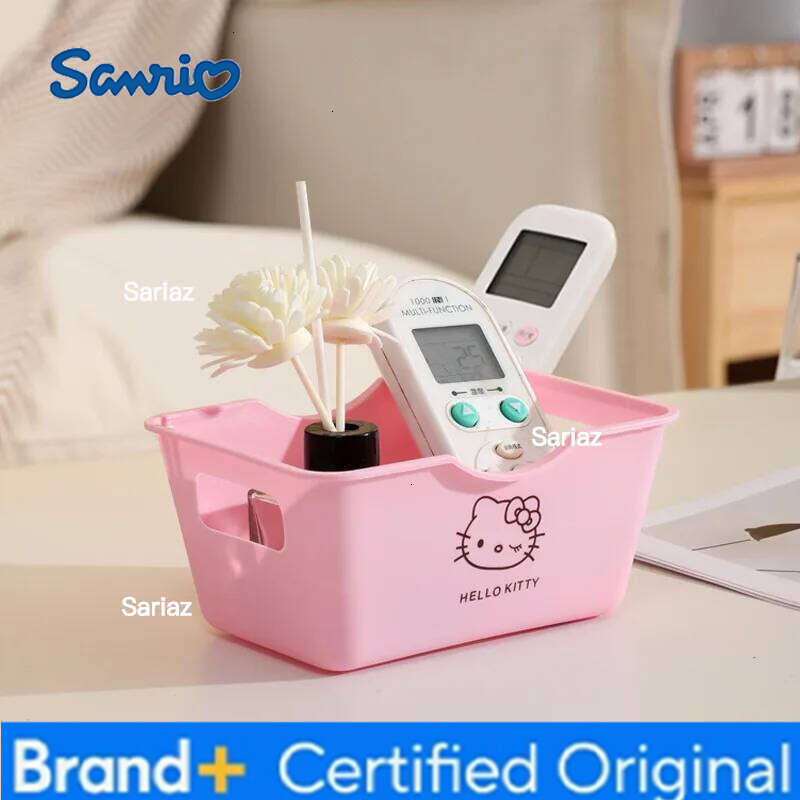 Sanrio 5pcs Hello Kitty Dormitory Home Miscellaneous Stationery Cosmetics Storage Box Desktop Ornament Girl Gift Wholesale H260129 H260129