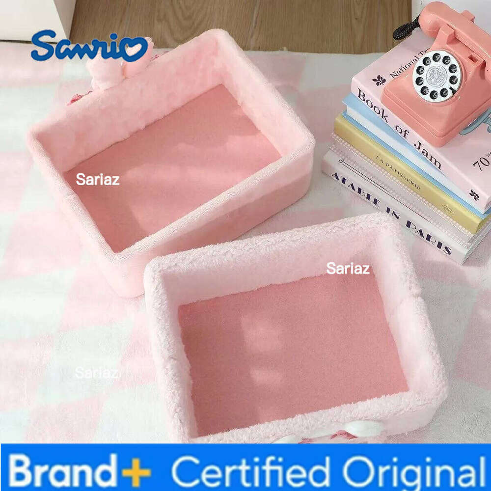 Sanrio My Melody Home Desktop Cosmetic Storage Anime Girly Heart Cute Hello Kitty Large Capacity Clothing Toys Sorting Box H260129