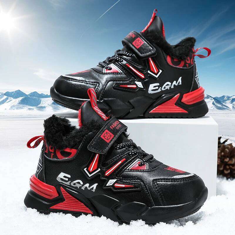 Children Sports Warm Comfort Daily Trendy Shoes Kids 2025 New Winter Cotton Sneakers for Boys Y260128