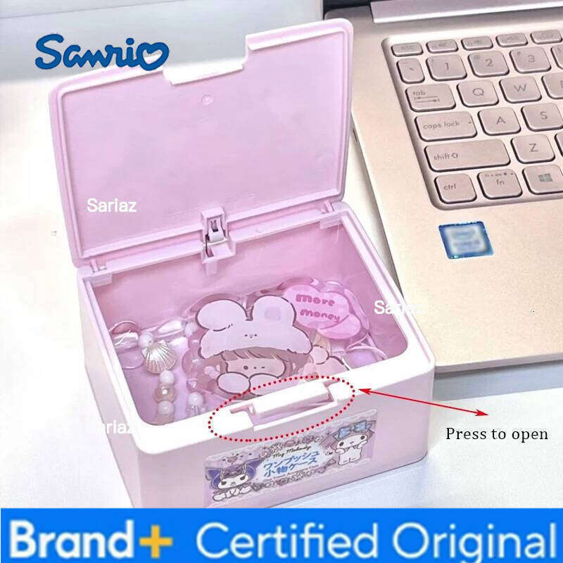 Sanrio 1PC Snap-Top Box Cartoon-Themed Cute Desktop Organizer Hair Accessory Dolland Clothing Storage H260129 H260129