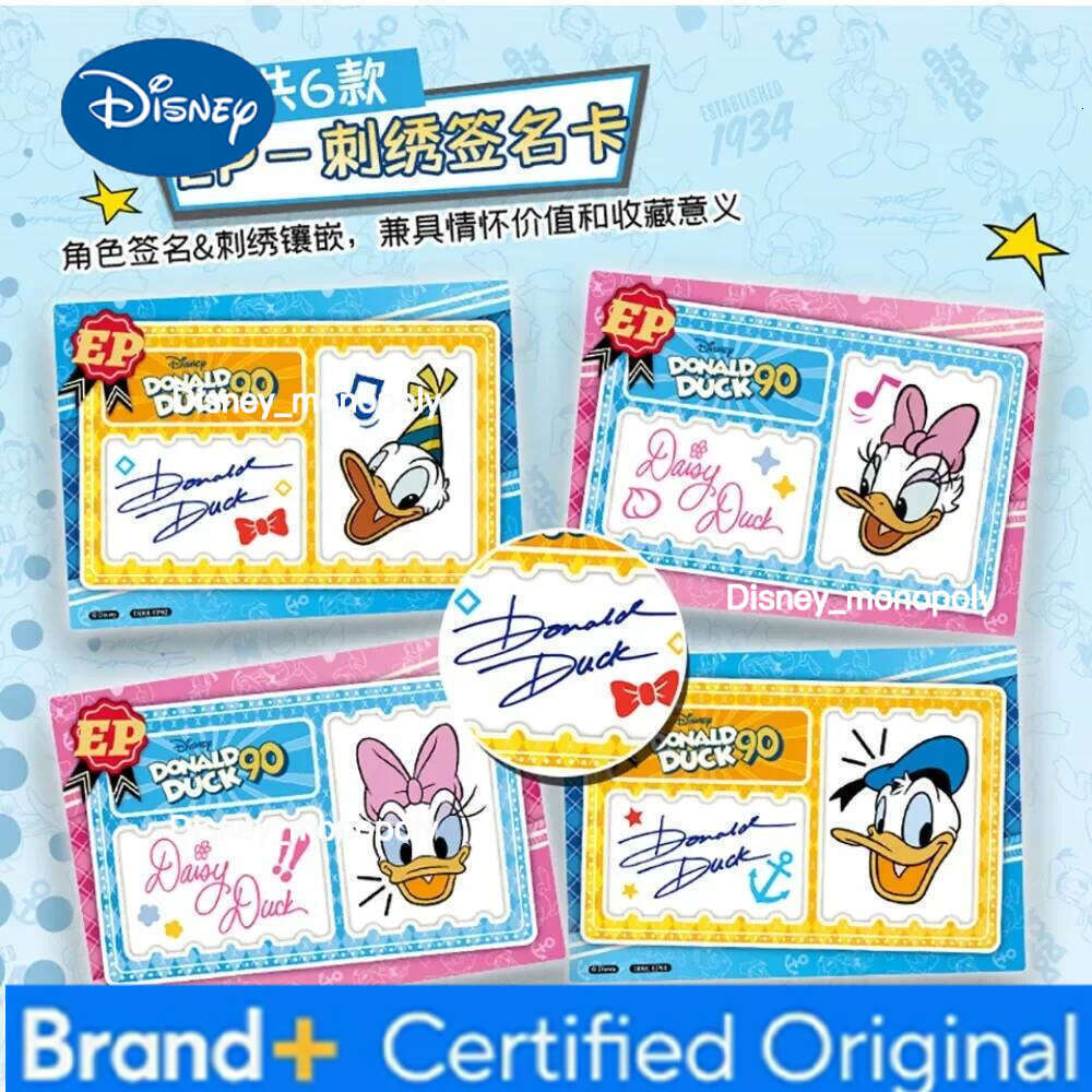 Disney Genuine Fun Cartoon Cute Donald Duck 90th Anniversary Anime Character Rare Film Peripheral Collection Card Gift H260129 H260129