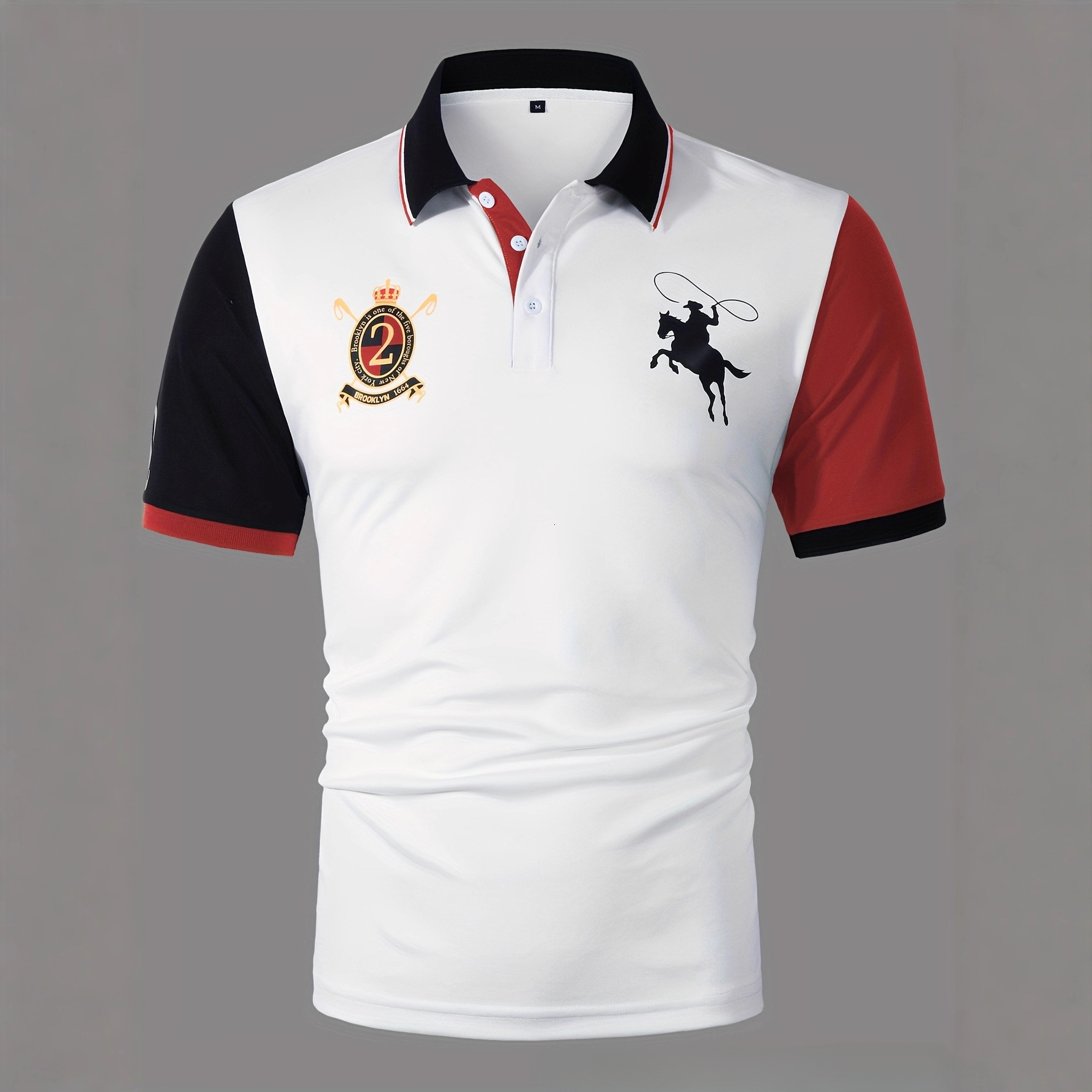 Luxury Brand Designer Clothes High-Quality Printed European And American Style Men's Short Sleeve Casual Loose Turn-Down Collar Polo Shirt