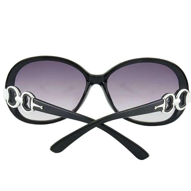 New Women Large Frame Oval Sunglasses Vintage Women's Brand Designer Sun Glasses Fashion Eyewear UV400 Oculos De Sol H260129