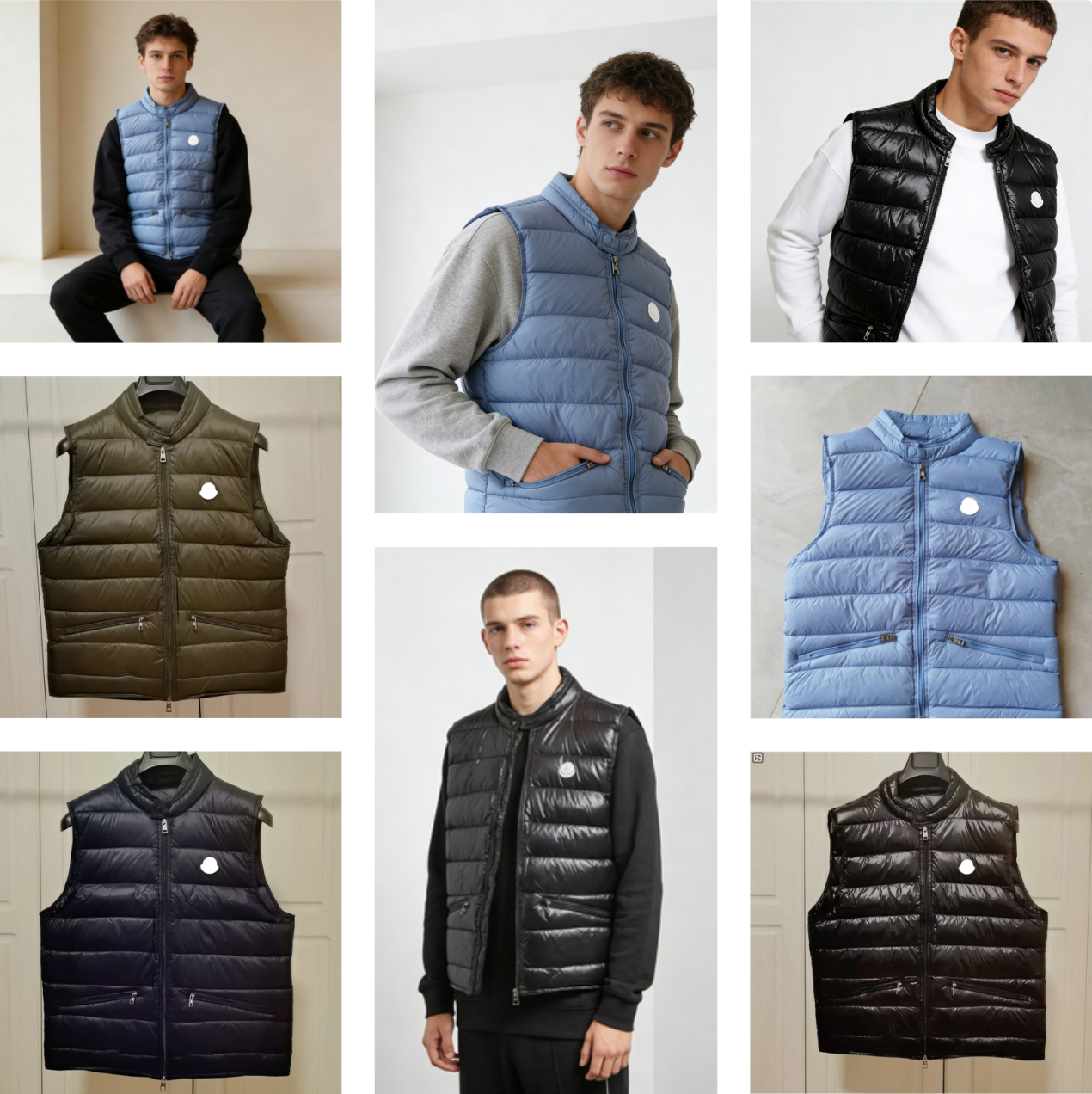 Designer vest men's and women's correct version 1:1 badge lens pure cotton ins men Vest for autumn and winter, short for men and women