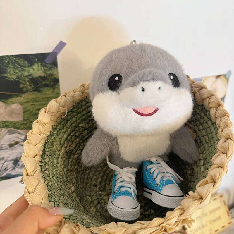 Cute Shoe Wearing Shark Interesting Tung Sahur Plush Game Peripherals Stuffed Toys For Kid Birthday Gifts Y260128