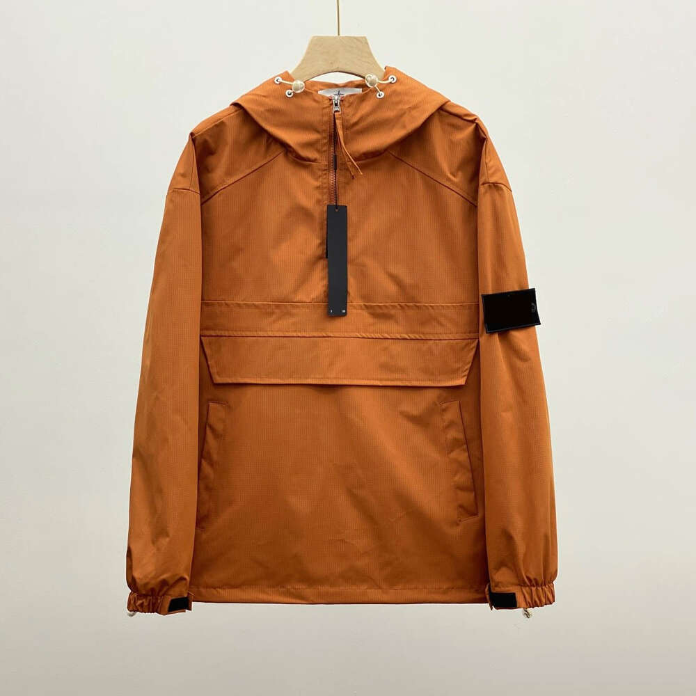 Top Stoney Jacket Mens Designer Stoney Hoodies Embroidery Men Women Hip Hop Casual Sports Hooded Quarter Zip Lightweight Jacket Three-Dimensional Jacket 9Ef