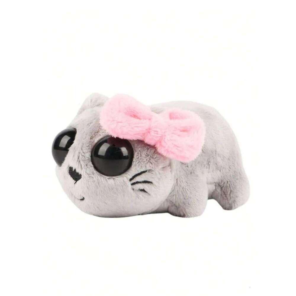 15cm/5.9in New Meme Plush Toys Bowknot Stuffed Animal Sad Hamster Plushies Dolls Kids Decorate Crea Y260128