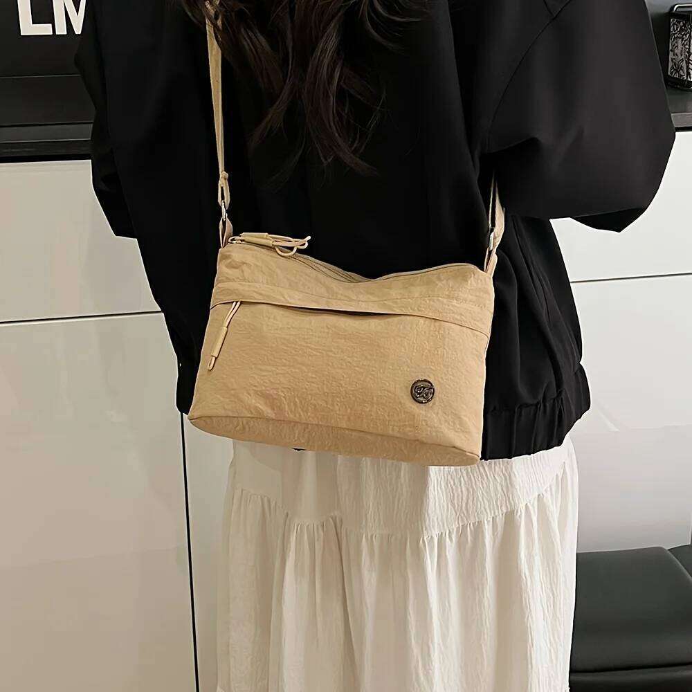 New Women's Crossbody for Commuting, Lightweight, Large Capacity, Fashionable, Multifunctional, Multi Pocket Shoulder Bag XJ260129