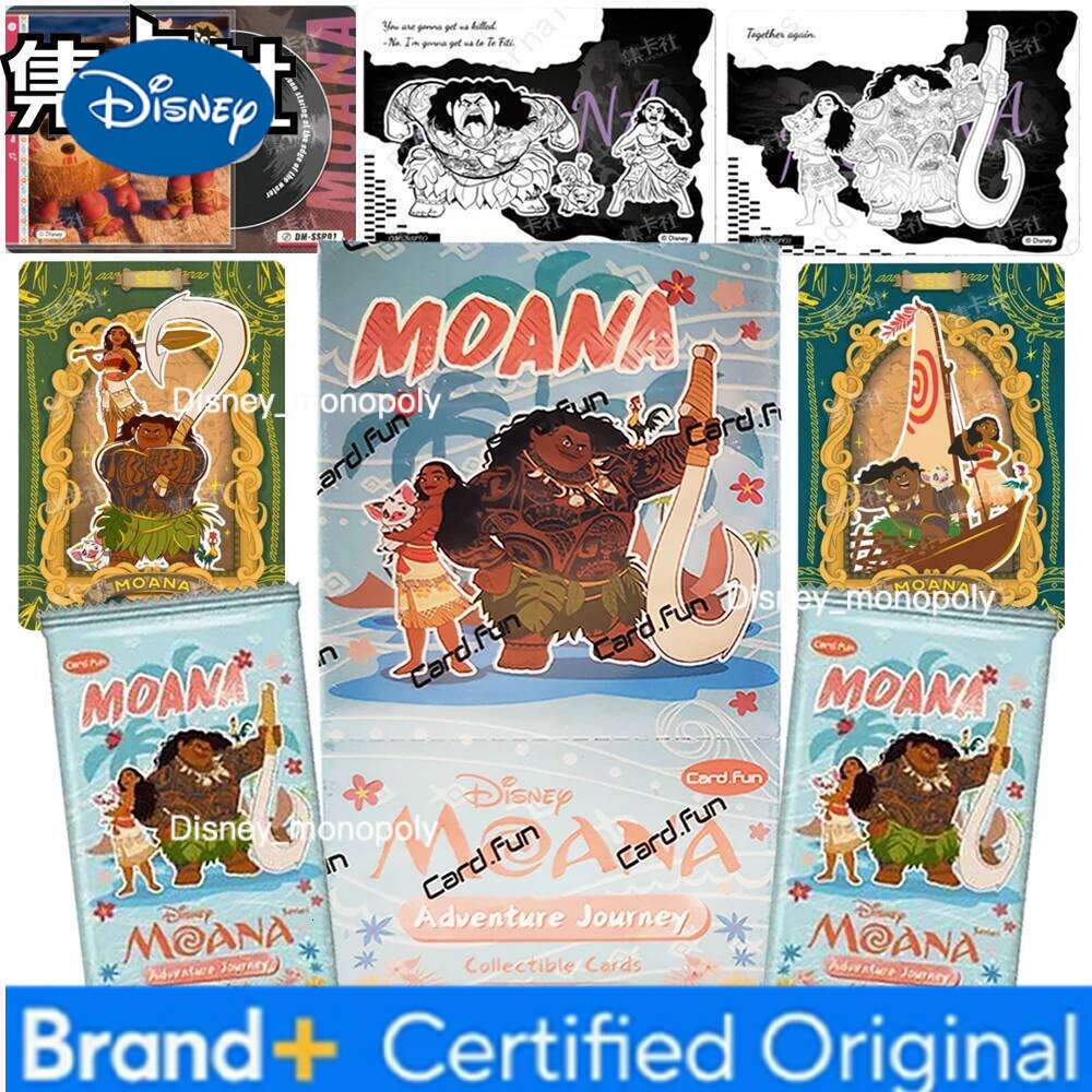 Disney New Cardfun Genuine Moana Collection English Edition Exquisite Craftsmanship Card Christmas Encouragement Gift for Children H260129 H260129