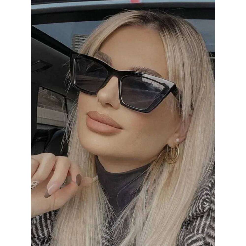 Vintage Cat Eye Sunglasses Women Square Small Frame Sun Glasses Female Brand Designer Retro Shades Fashion Oculos De Sol H260129