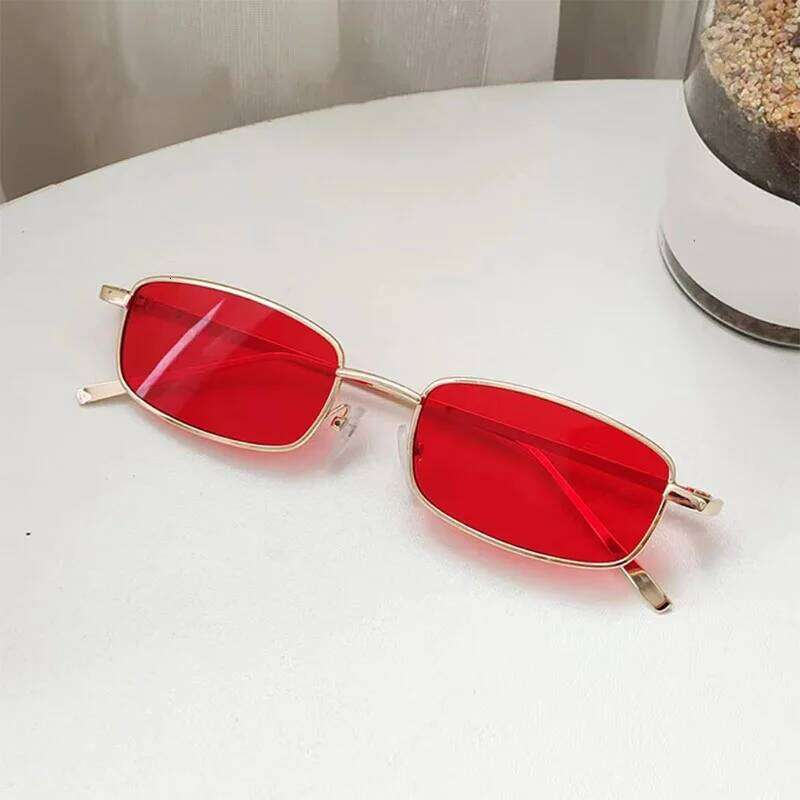 New Small Rectangle Sunglasses Women Fashion Metal Frame Square Sun Glasses Men Classic Vintage Eyewear UV400 Gafas De Sol H260129
