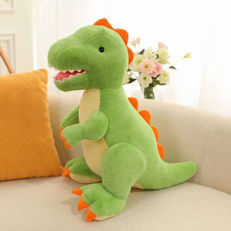 1pc 28cm/11.02in New dinosaur plush toy oversized Tyrannosaurus rex pillow rag doll Children's Day gift Y260128
