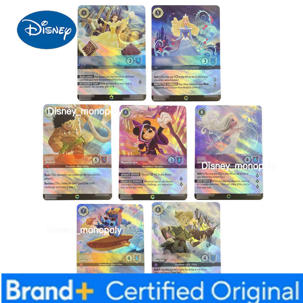 Disney The First Chapter elsa mickey mouse maui belle stitch tinker bell Enchanted English Lorcana proxy card tcg H260129