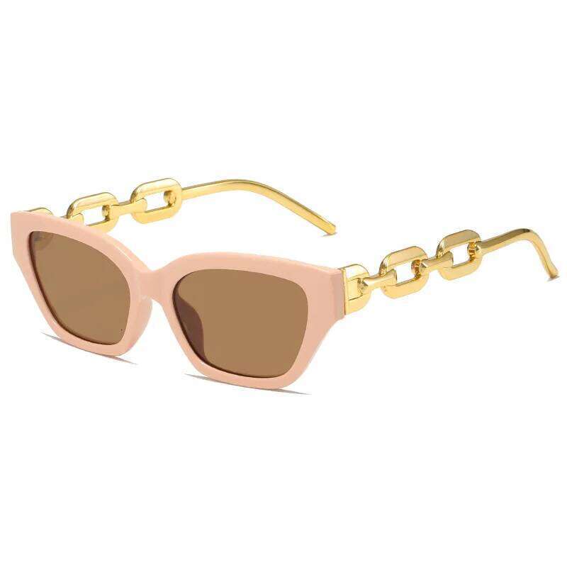 New Fashion Cat Eye Sunglasses Women Vintage Brand Designer Black Sun Glasses Female UV400 Golden Eyewear H260129