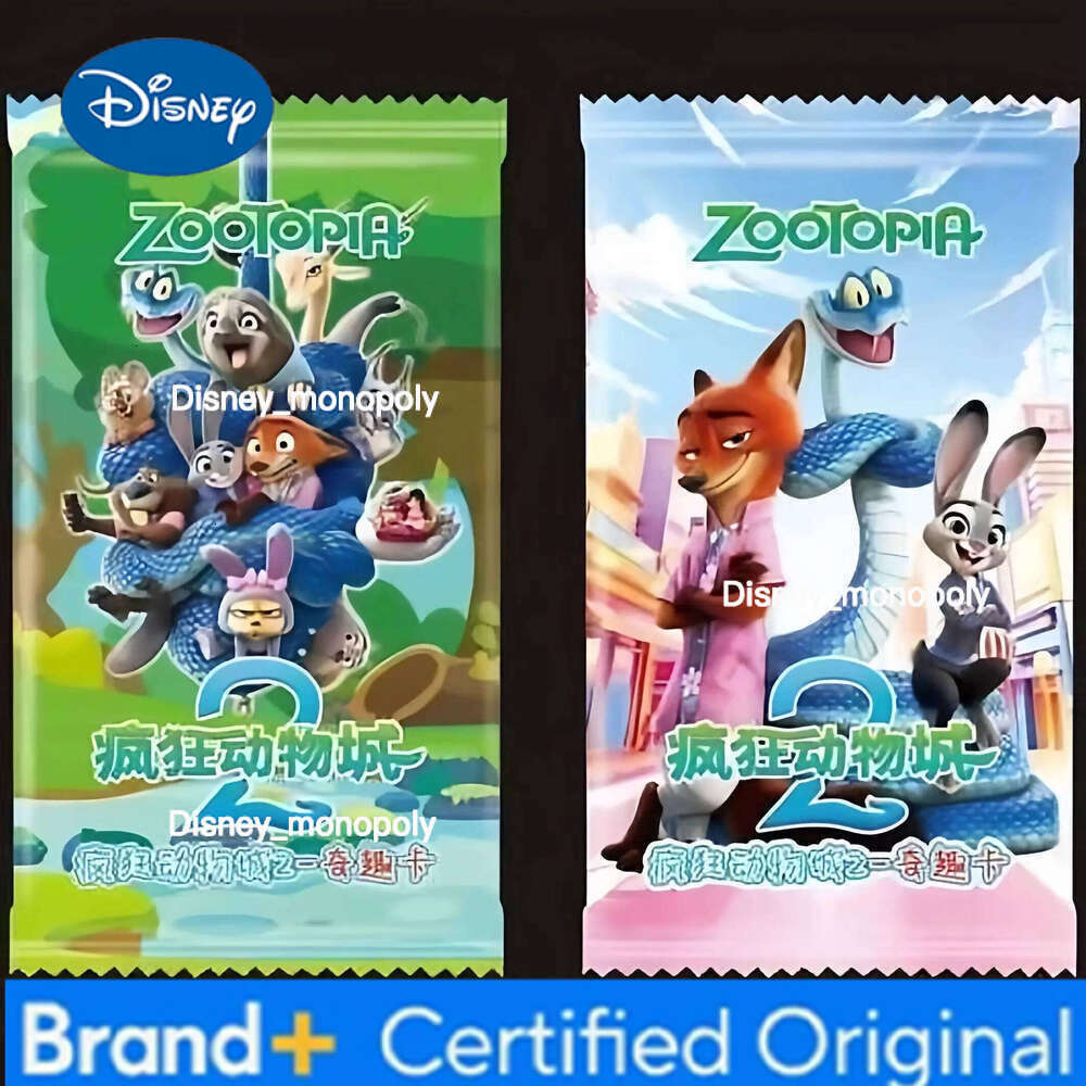 Disney Limited Edition Zootopia Blind Box Glow in The Dark Character Cards Collection Trendy Cartoon Merchandise for New Arrival H260129 H260129