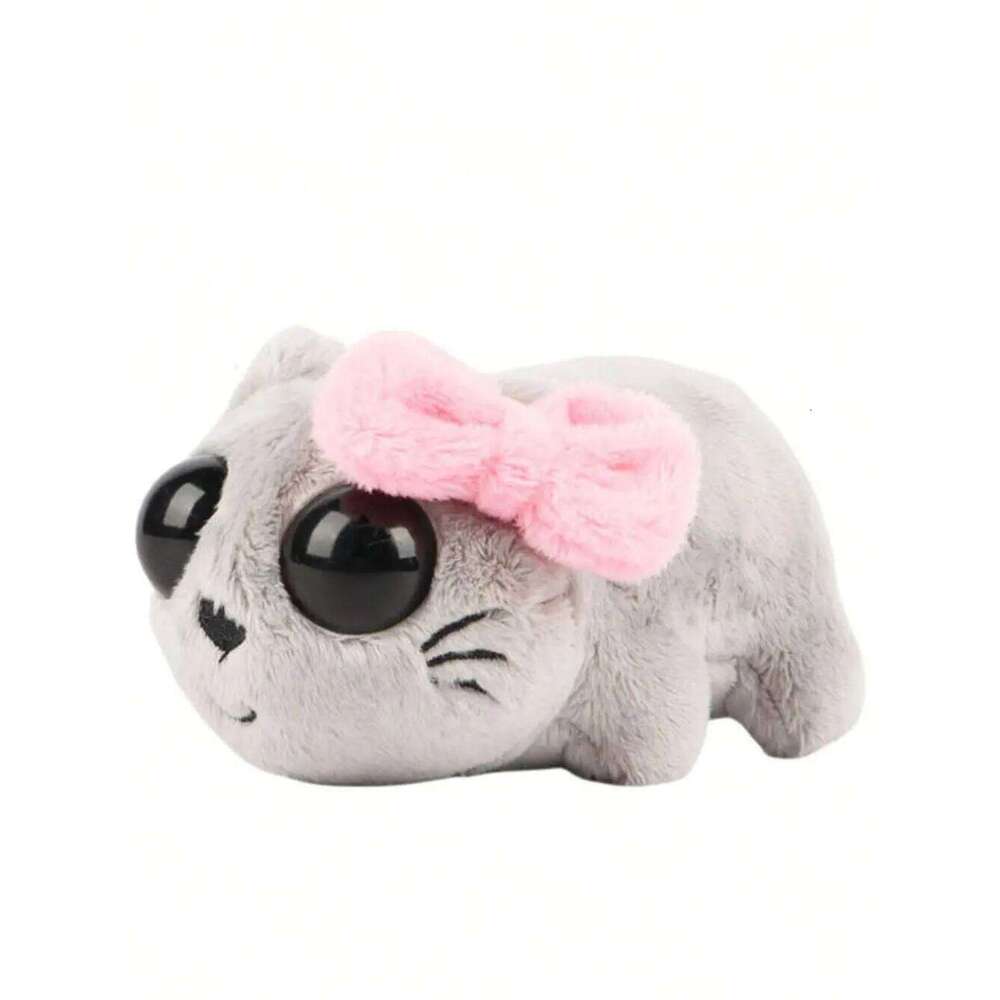 15cm/5.9in New Meme Plush Toys Bowknot Stuffed Animal Sad Hamster Plushies Dolls Kids Decorate Crea Y260128