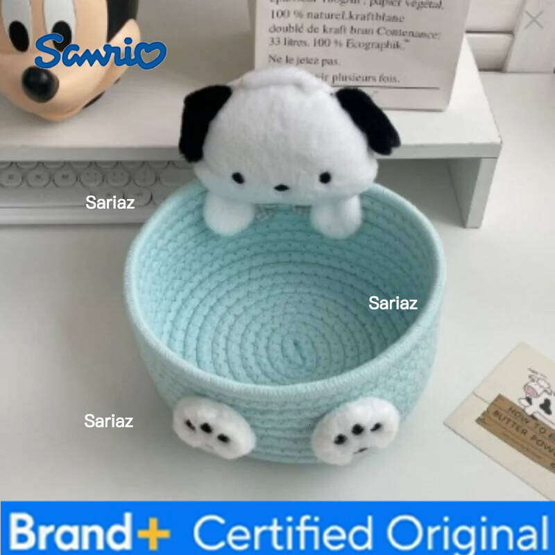 Sanrio Kitty Cat Makeup Box with Handle Portable Beauty Product Organizer Snack Storage Tray Multifunctional Home Organization H260129