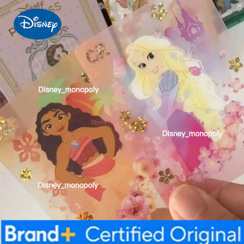 Disney Genuine Card.Fun Princess Magic Fairy Tale Series Anime Collection Cards Mistery Box Board Games Toys Birthday Gift H260129