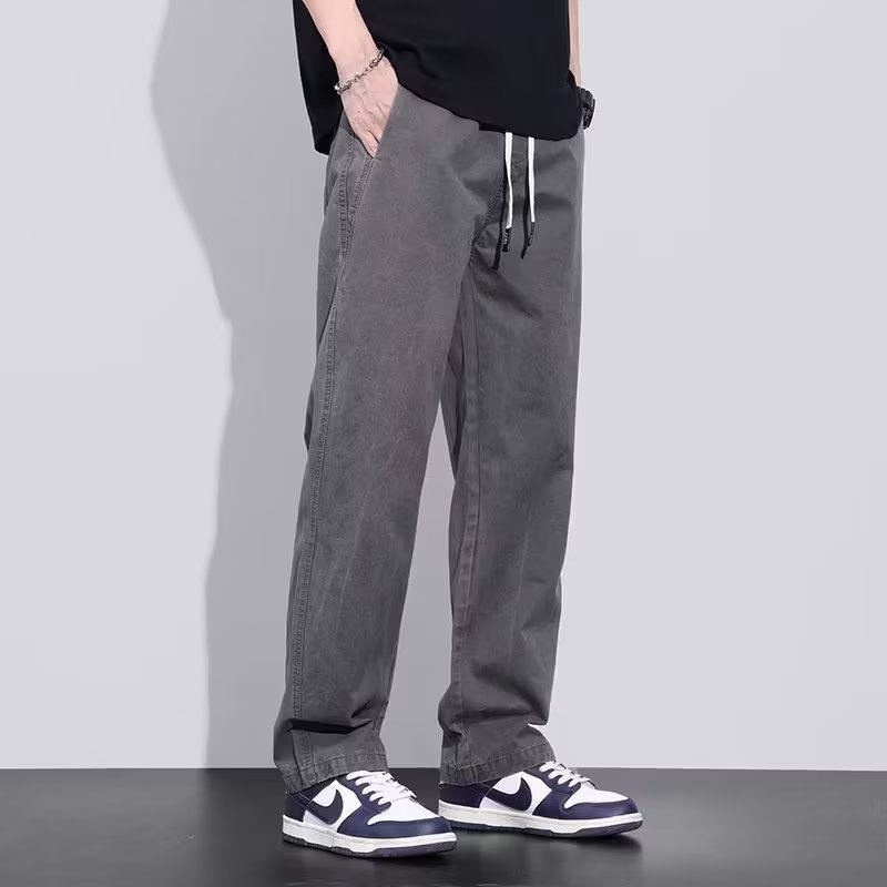 Free Shipping 2026 Men's American Relaxed Fit Cargo Pants, Plus Size Straight Leg Trousers for Autumn Winter, Casual Outdoor Utility Pants