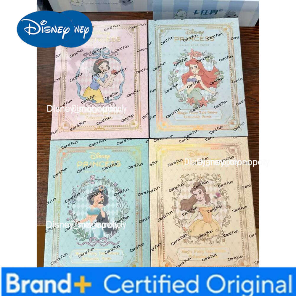 Disney Genuine Card.Fun Princess Magic Fairy Tale Anime Collection Cards Mistery Box Board Games Birthday Gifts Toys H260129