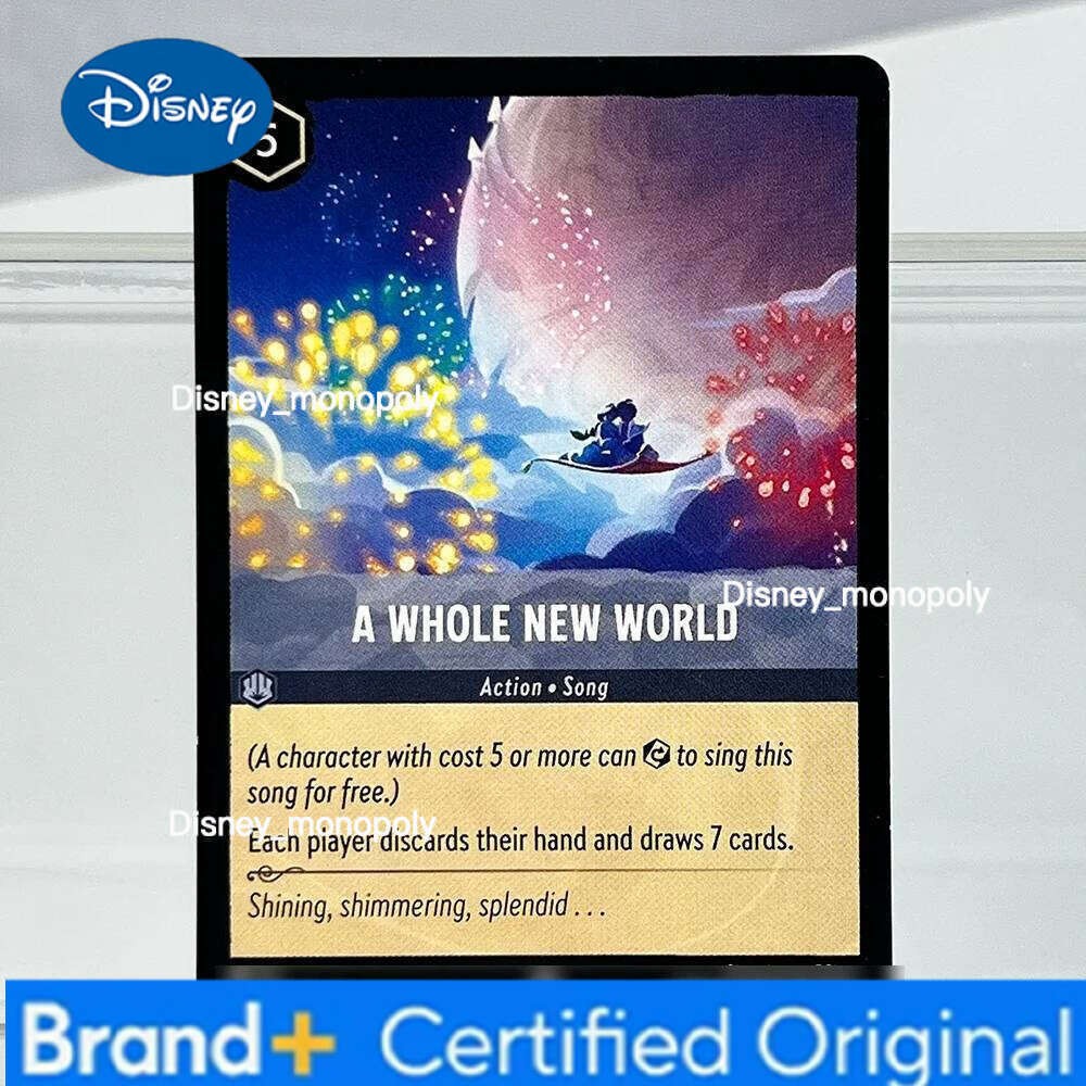 Disney Lorcana Proxy Games Mickey Mouse Stitch Aladdin Genie Top Quality PTCG Game Cards English Version Chapter1/5/6/7 H2601291