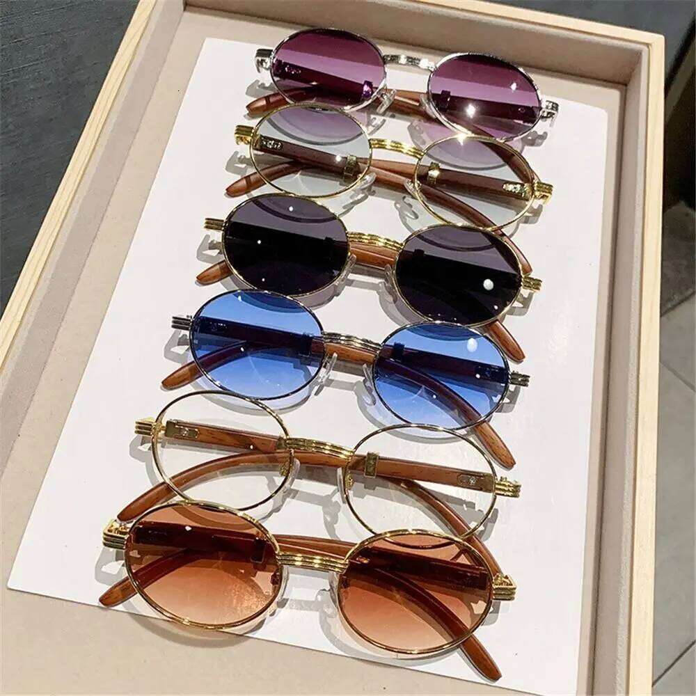 Luxury Oval Sunglasses Women Fashion Retro Female Round Sun Glasses Trendy Lady Shades Popular Brand Designer Eyewear UV400 H260129