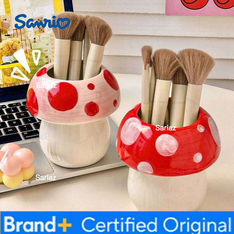 Sanrio 3D Kitty Melody Pen Holder Cute Cartoon Plastic Makeup Brush Container Multi-functional Storage Organizer Home Office Desk Decor H260129