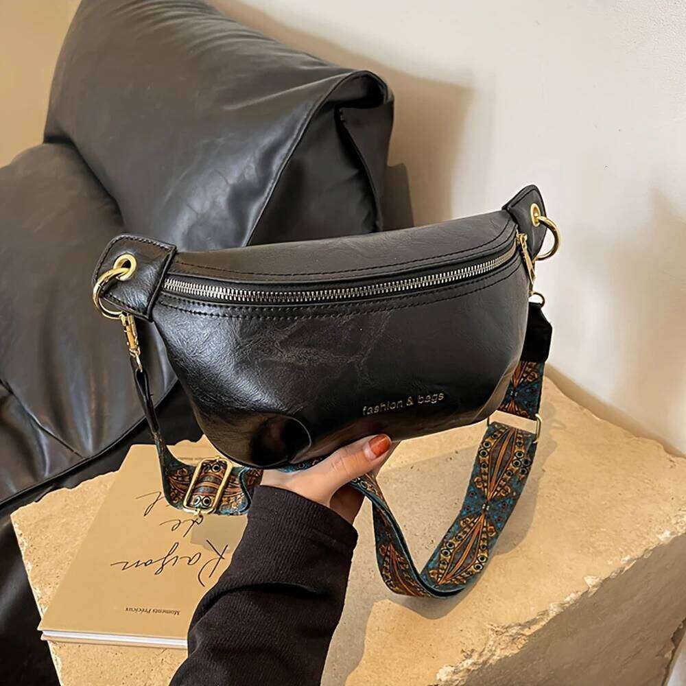 Fashionable New Simple and Stylish Women's Casual Chest Waist Bag, Single Shoulder Crossbody Bag
