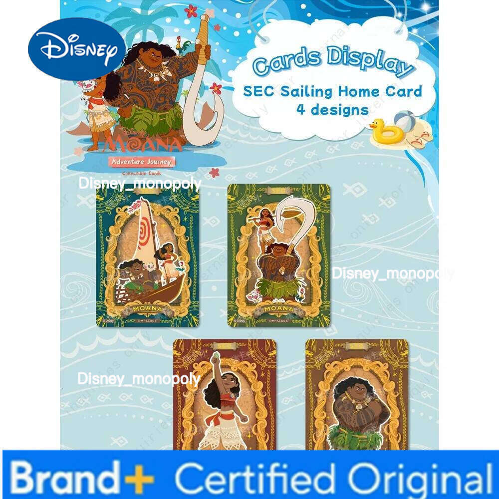 Disney New Cardfun Genuine Moana Collection English Edition Exquisite Craftsmanship Card Christmas Encouragement Gift for Children H260129 H260129