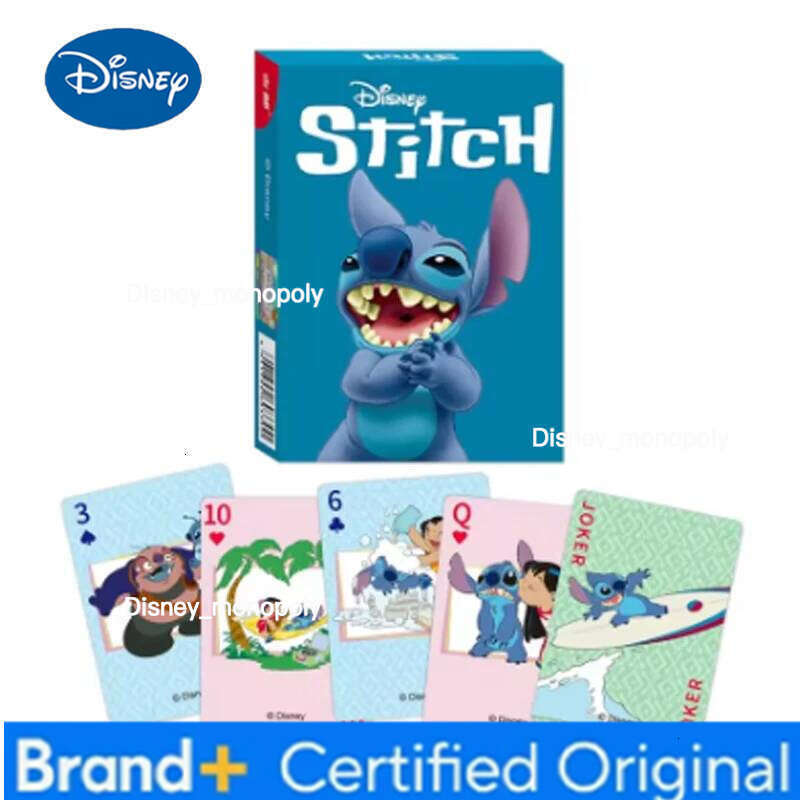 Disney Stitch Lots-o'-Huggin' Bear Playing Cards Poker Indoor Family Entertainment Board Games H260129