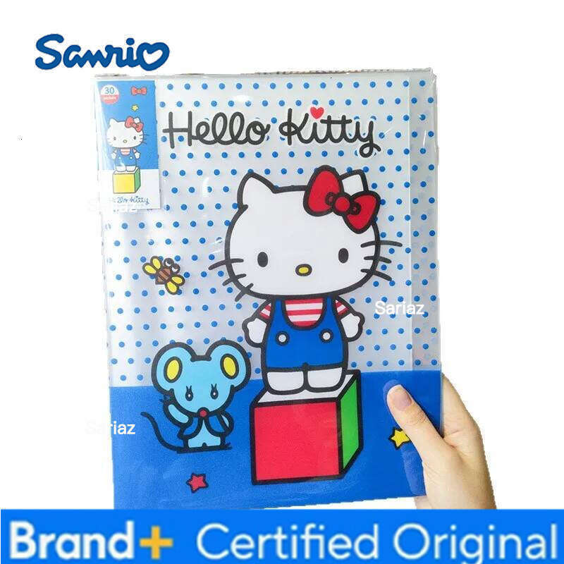 Sanrio Hello Kitty File Folder 30 Pages Clear Multi Pocket Organizer Exam Paper Document Storage New Style for School Office H260129