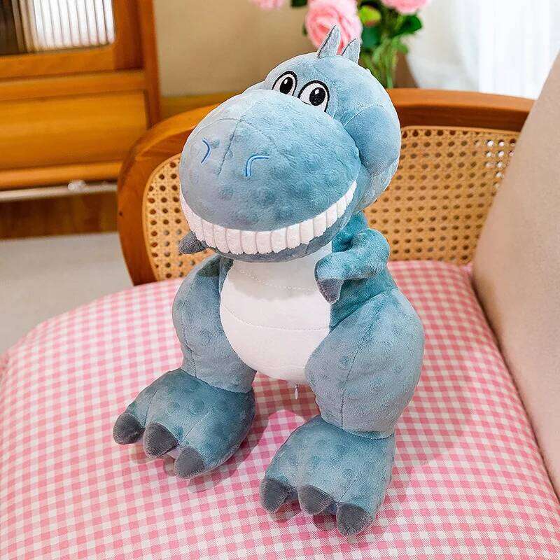 Cartoon bean beanie velvet dinosaur creative cute plush toy Tyrannosaurus rex doll foreign trade Y260128
