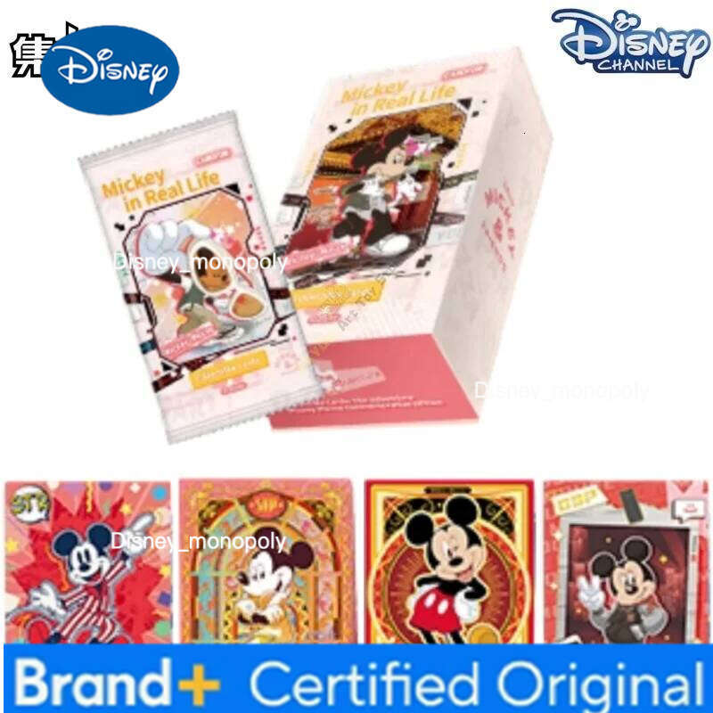 Disney Card.Fun Official Genuine Animation Cartoon Theme Serie Game Collection Card Mickey Mouse Peripheral Toy Gift H260129 H260129